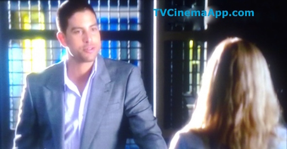 TVCinemaApp.com - Film Editor: CSI Miami, Adam Rodriguez (detective Eric Delko) and Emily Procter (detective Calleigh Duquesne)