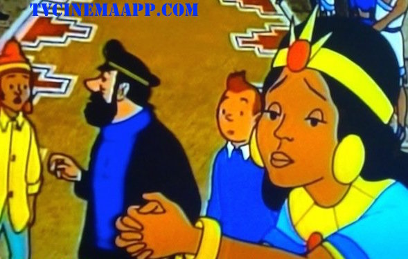 TVCinemaApp.com: Animated Film: Tintin, Captain Haddock, the Princess and the voyage boy on the Adventures of TinTin.