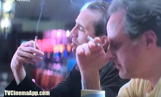 TV Cinema Gallery: Brad Silberling’s City of Angels, angel Seth (Nicolas Cage) experimenting the wonderful life of humans, enjoying working, getting married and outing, smoking and drinking in bars.