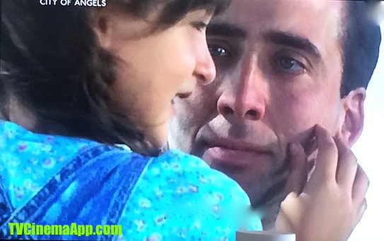 TV Cinema Gallery: Brad Silberling’s City of Angels, Nicolas Cage, angel Seth and Dennis Franz, Nathaniel Messigner’s little daughter with her telling him his skin is so soft.