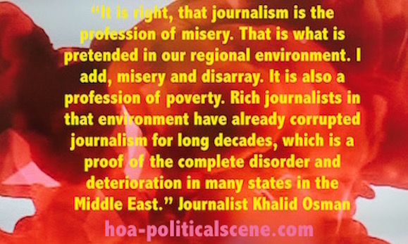 TV Journalism: Journalism Quotes by Journalist Khalid Osman.